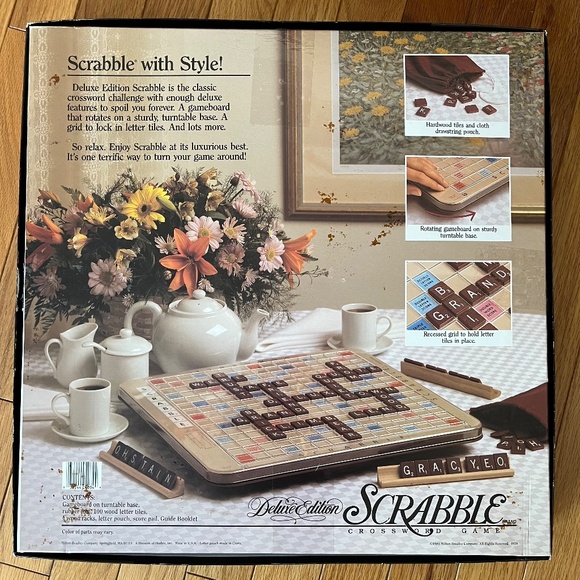 Vintage 80s Scrabble Deluxe Edition - Picture 12 of 12